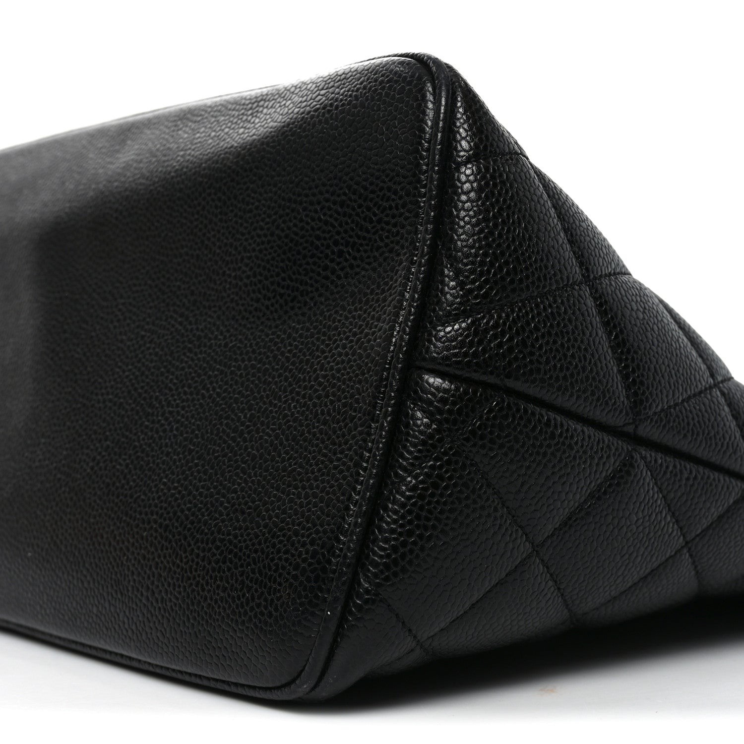Caviar Quilted Medallion Tote Black
