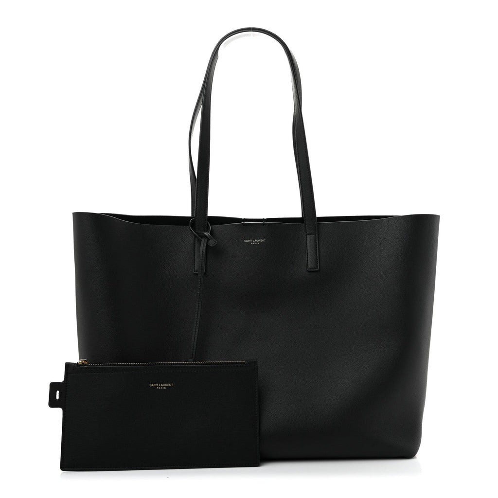 Calfskin Large Shopping Tote Black