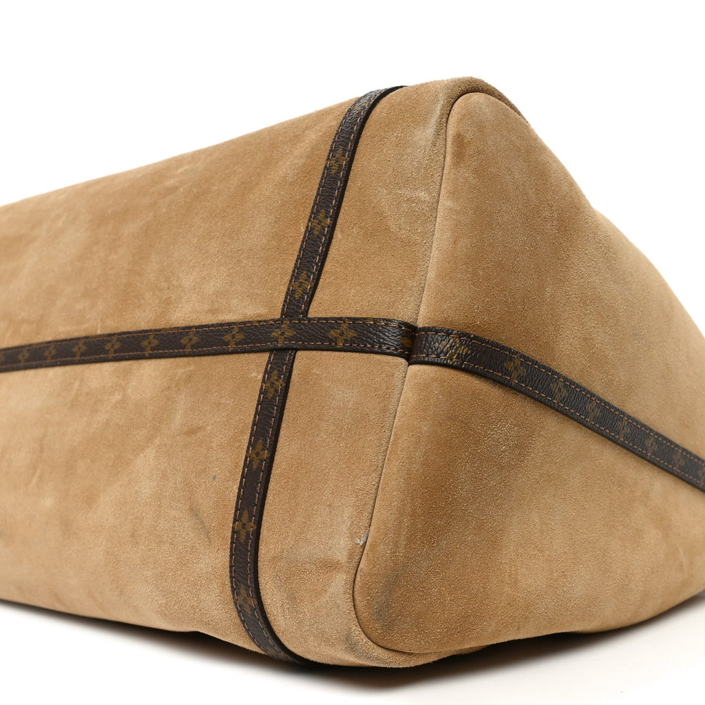 Suede Monogram Express MM Hazelnut
