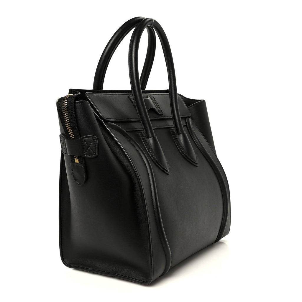 Smooth Calfskin Mini Luggage Black