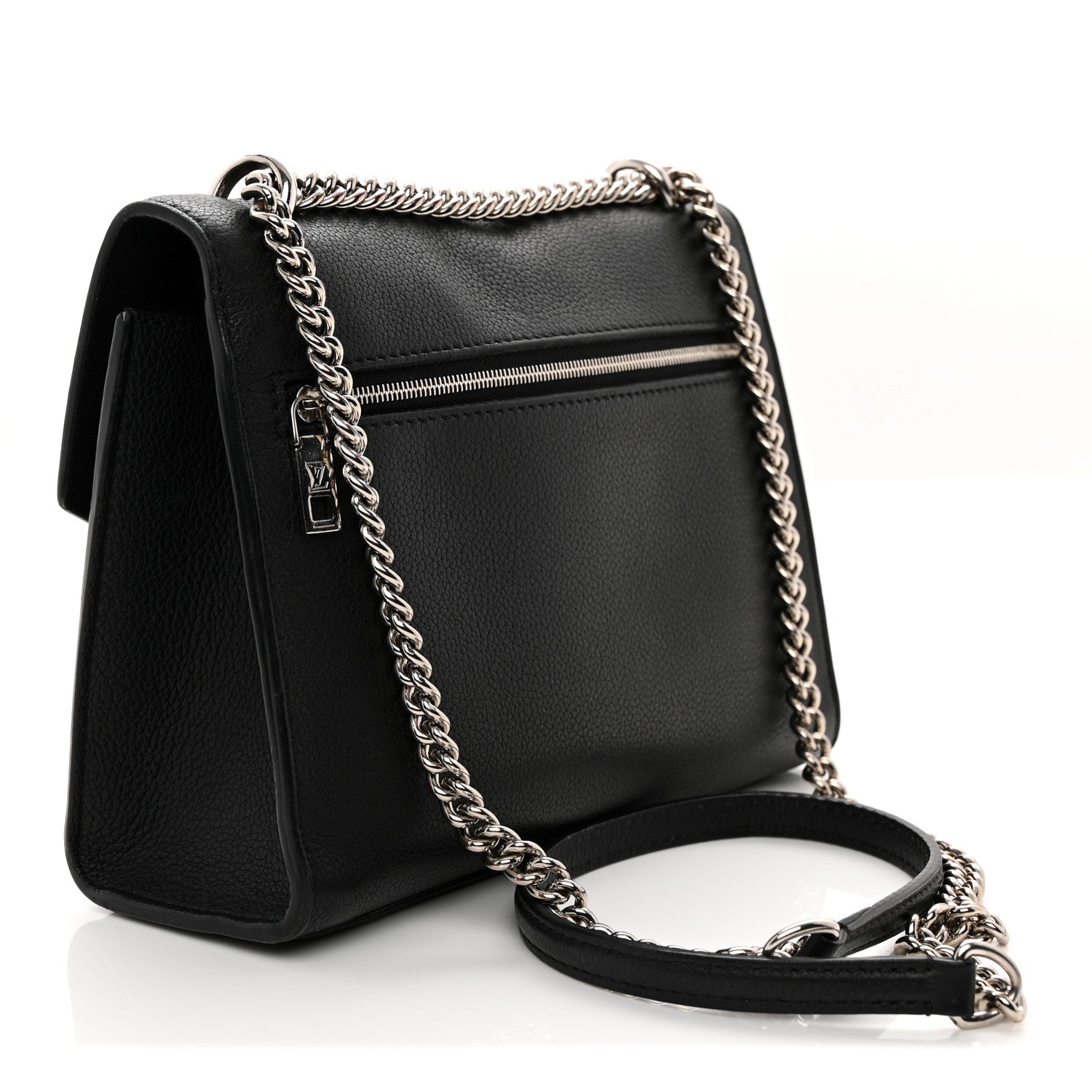Soft Calfskin My Lockme Chain Bag BB Black