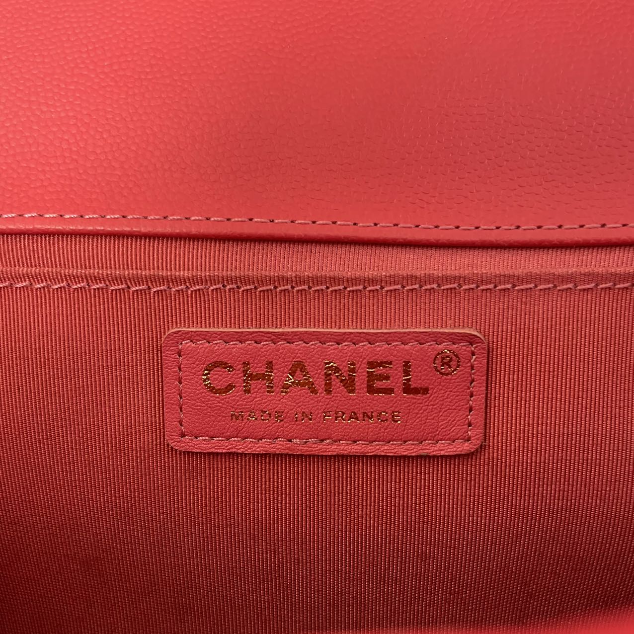 Chanel Medium Boy Flap Caviar Dark Pink 2017