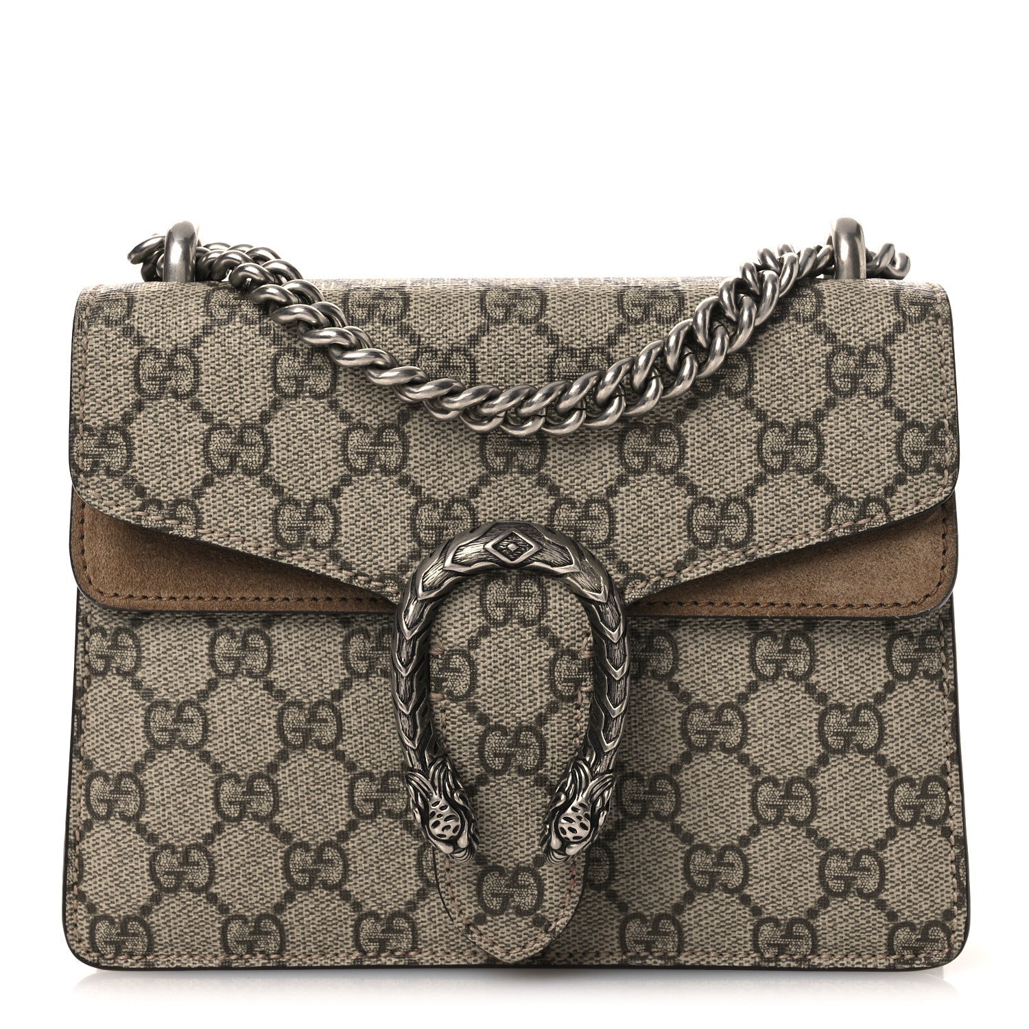 GG Supreme Monogram Mini Dionysus Shoulder Bag Taupe