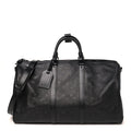 Calfskin Shadow Monogram Keepall Bandouliere 50 Black