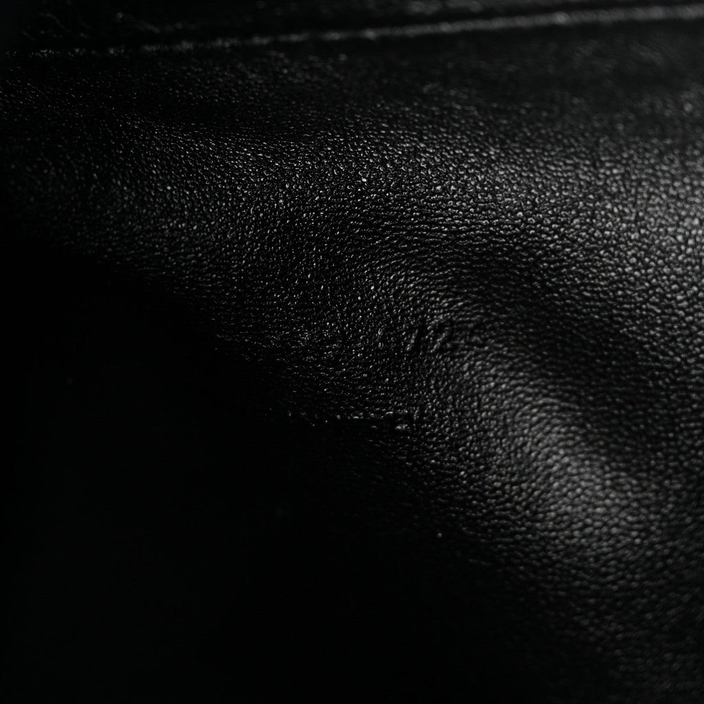 Lambskin Quilted Gaby Zipped Pouch Hot Wine