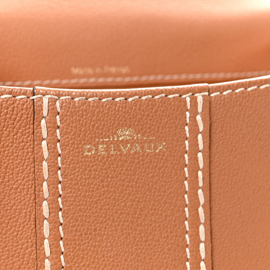 Grained Rodeo Calfskin Surpique Mini Brillant Satchel Vegetal Ivory