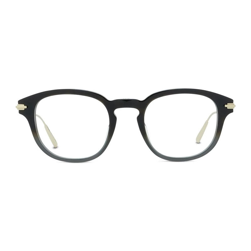 Dior Eyeglasses Round Full Rim, Havana/Grey Gradient/Gold Frame and Clear Demo Lens Lens DIORBLACKSUITOR2I2200