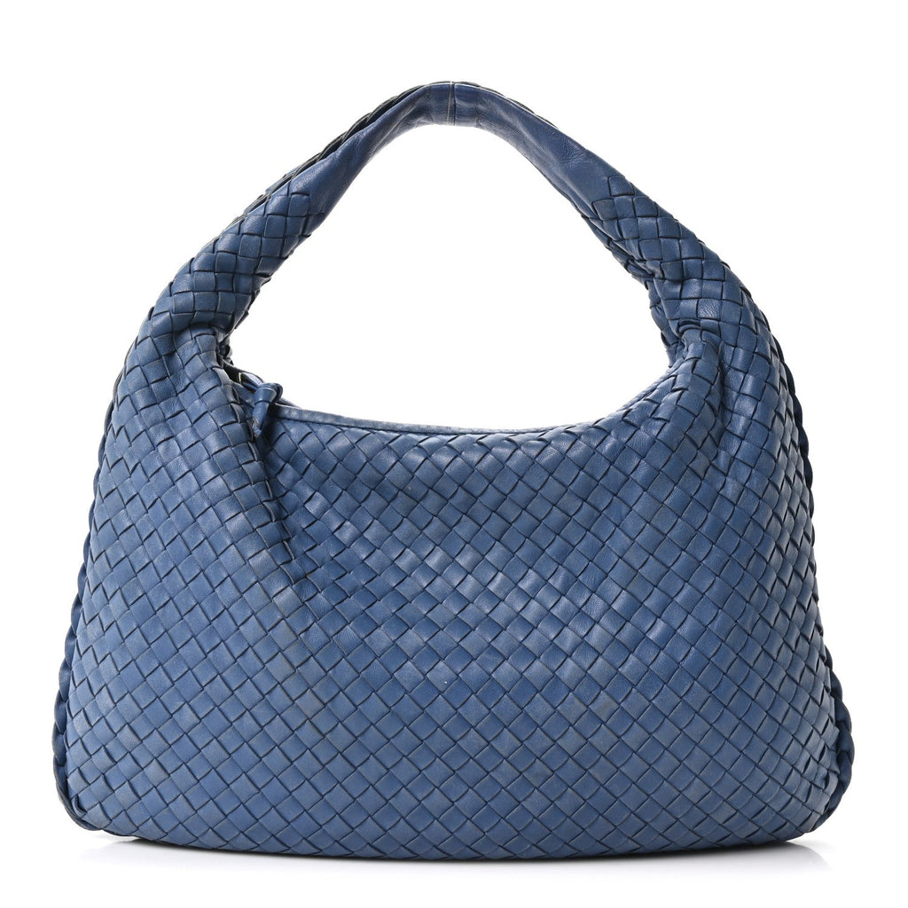 Nappa Intrecciato Medium Veneta Hobo Oceano