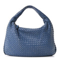 Nappa Intrecciato Medium Veneta Hobo Oceano