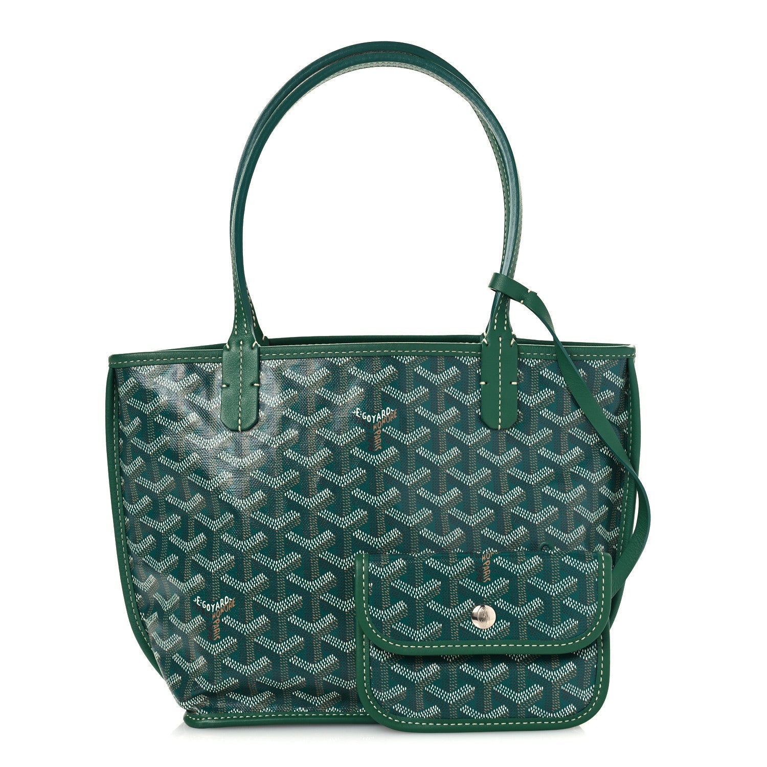 Goyardine Reversible Mini Anjou Green
