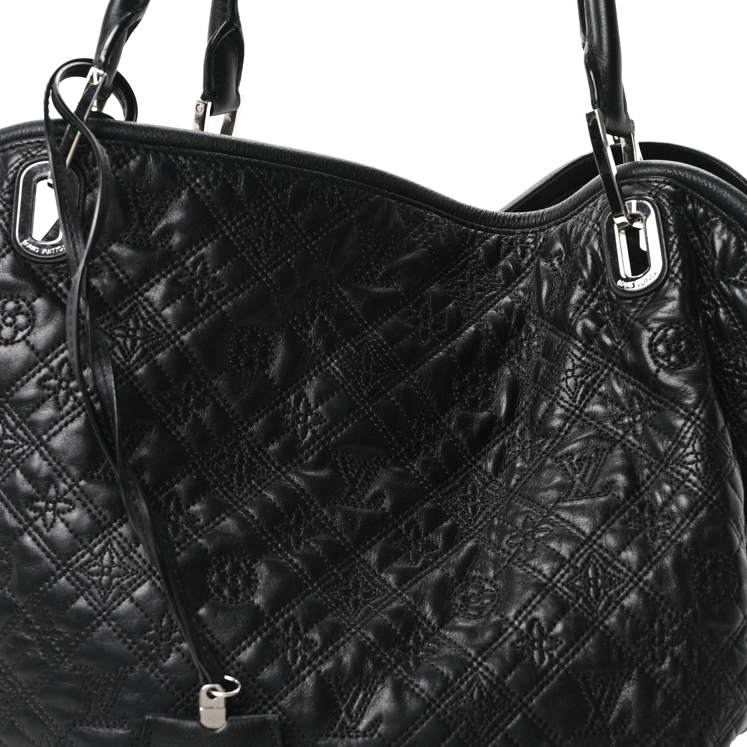 Monogram Lambskin Antheia Lilia GM Black