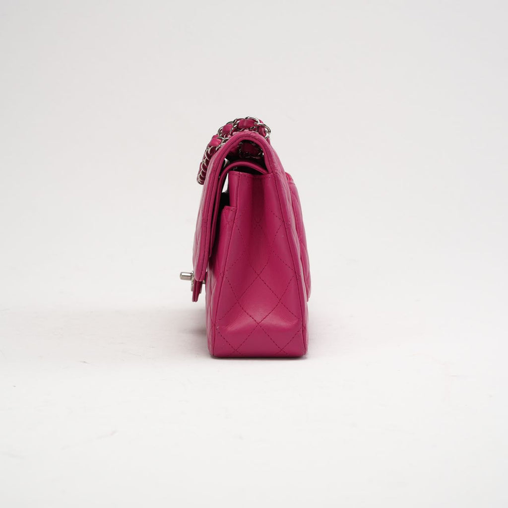 Chanel Pink Timeless Medium Double Flap Bag 2014