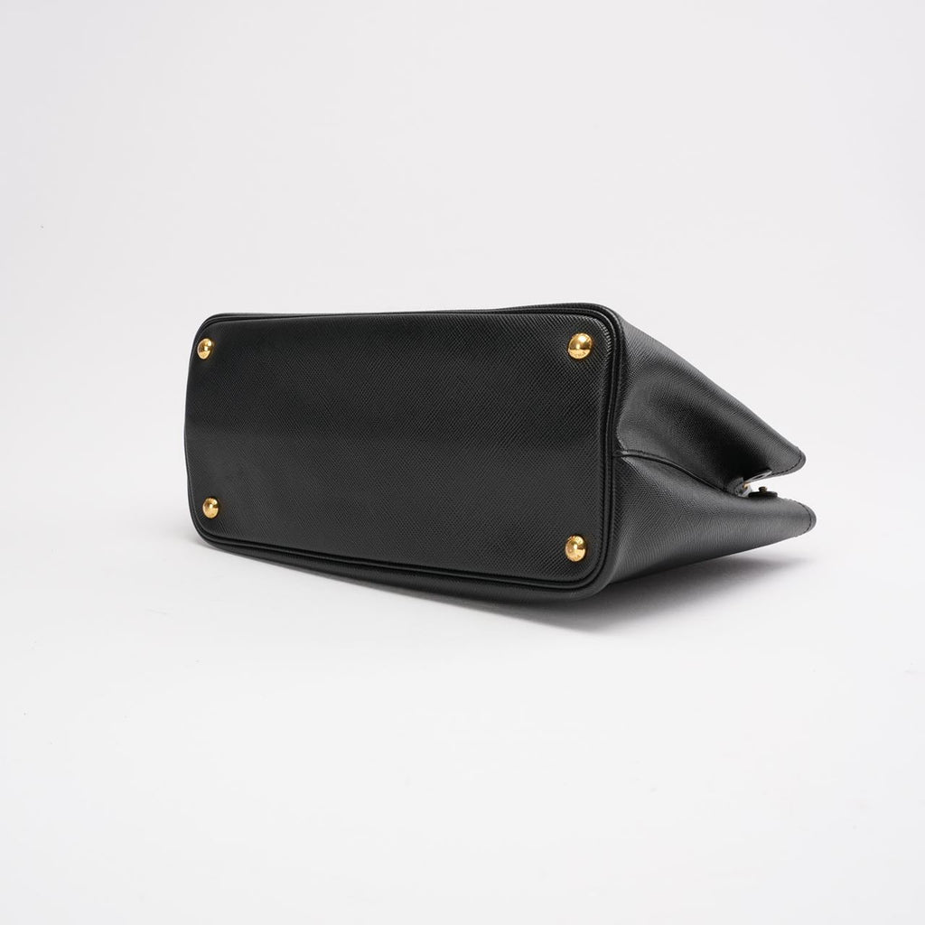 Prada Medium Black / Red Double Tote Bag