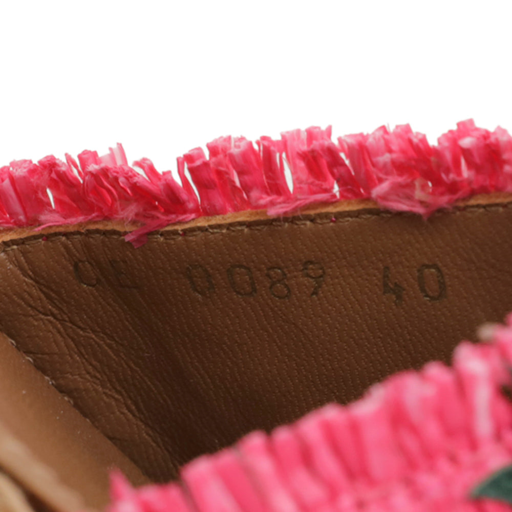 Dolce & Gabbana Bicolor Pineapple Kiwi Patch Ankle Strap 40