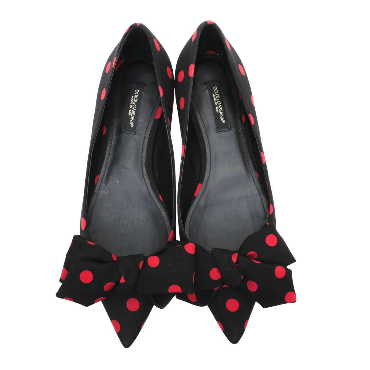 Dolce & Gabbana Bicolor Polka Dots Flat Ballerina 35