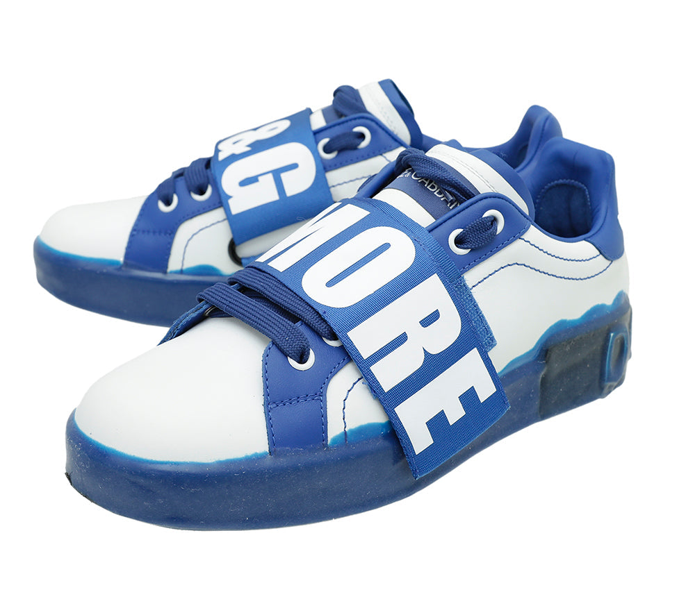 Dolce & Gabbana Bicolor Rules Heart Portofino Sneaker 38.5