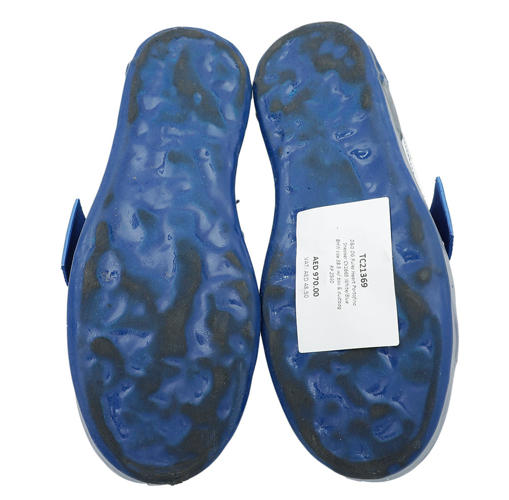 Dolce & Gabbana Bicolor Rules Heart Portofino Sneaker 38.5