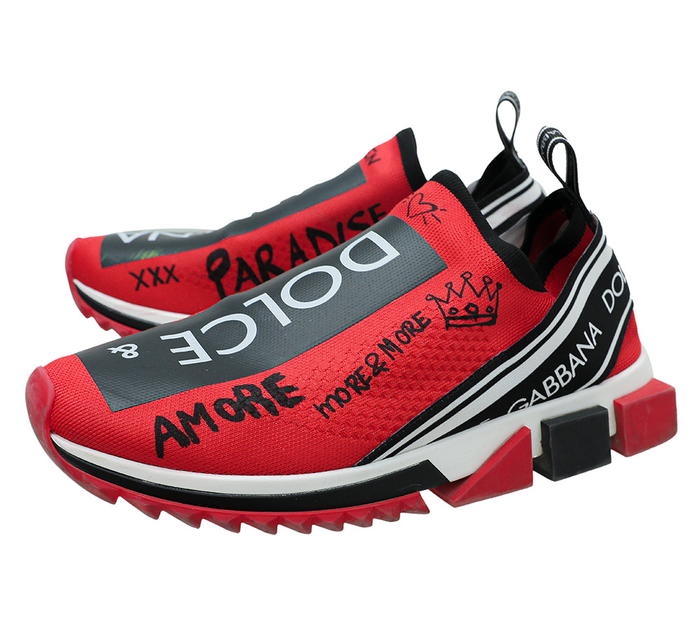 Dolce & Gabbana Bicolor Sorrento Mesh Sneaker 43