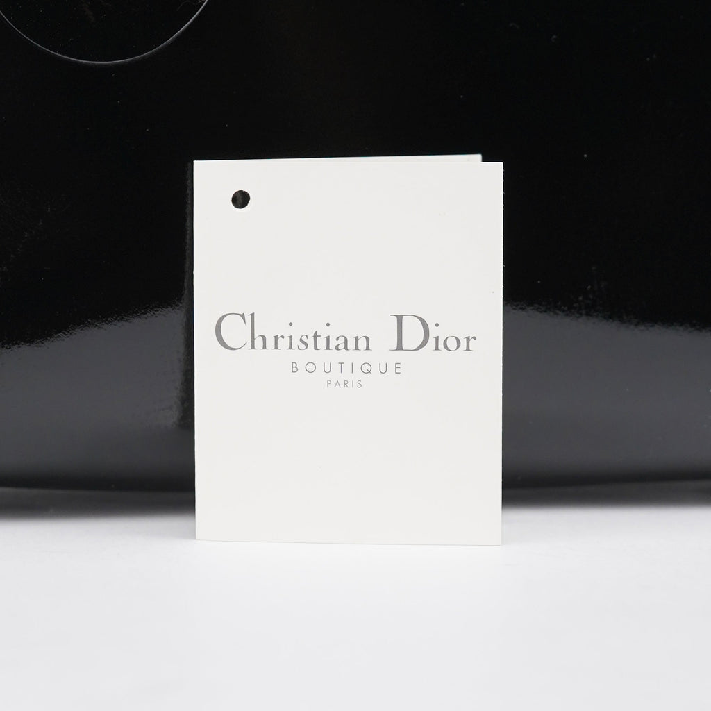 Black Patent Leather Lady Dior Bag