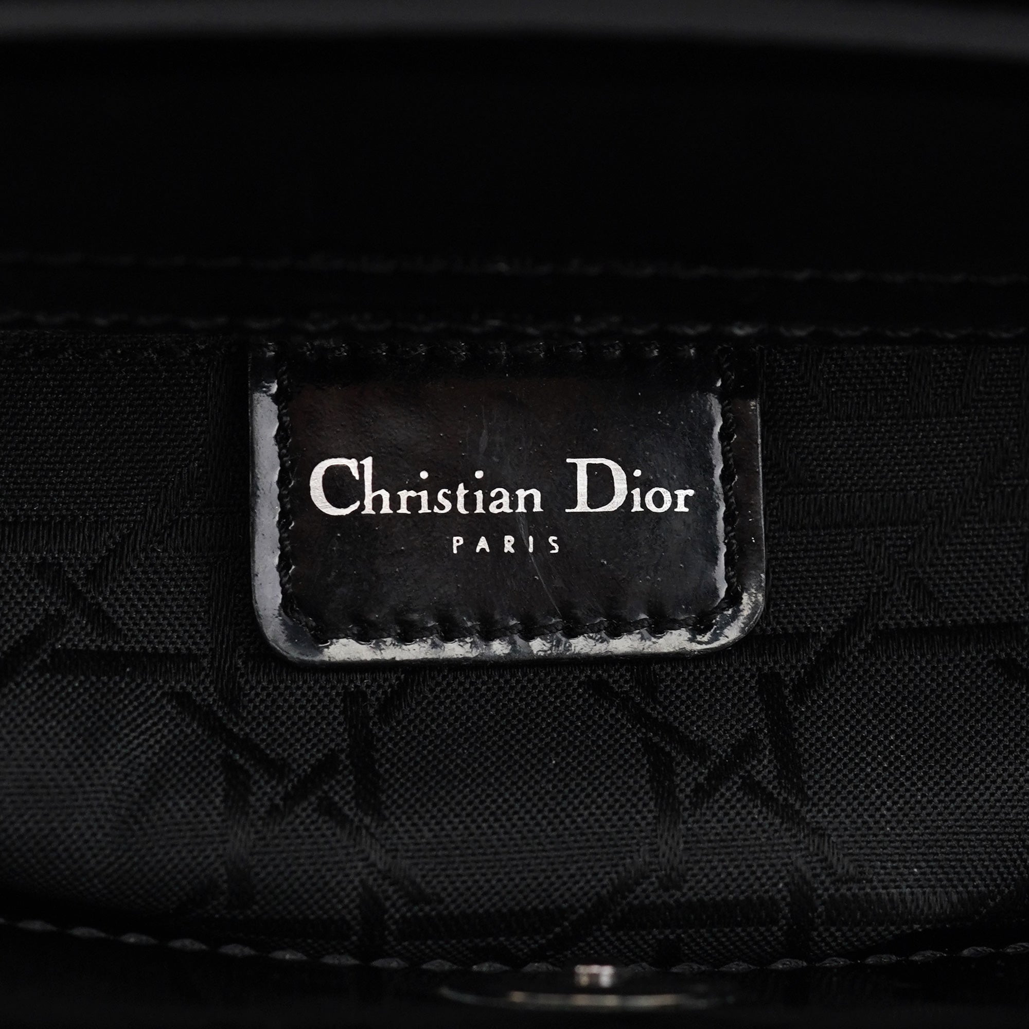 Black Patent Leather Lady Dior Bag