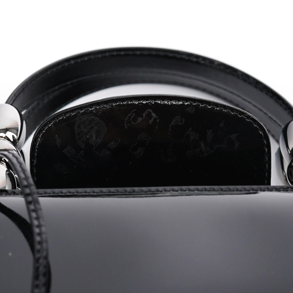 Black Patent Leather Lady Dior Bag