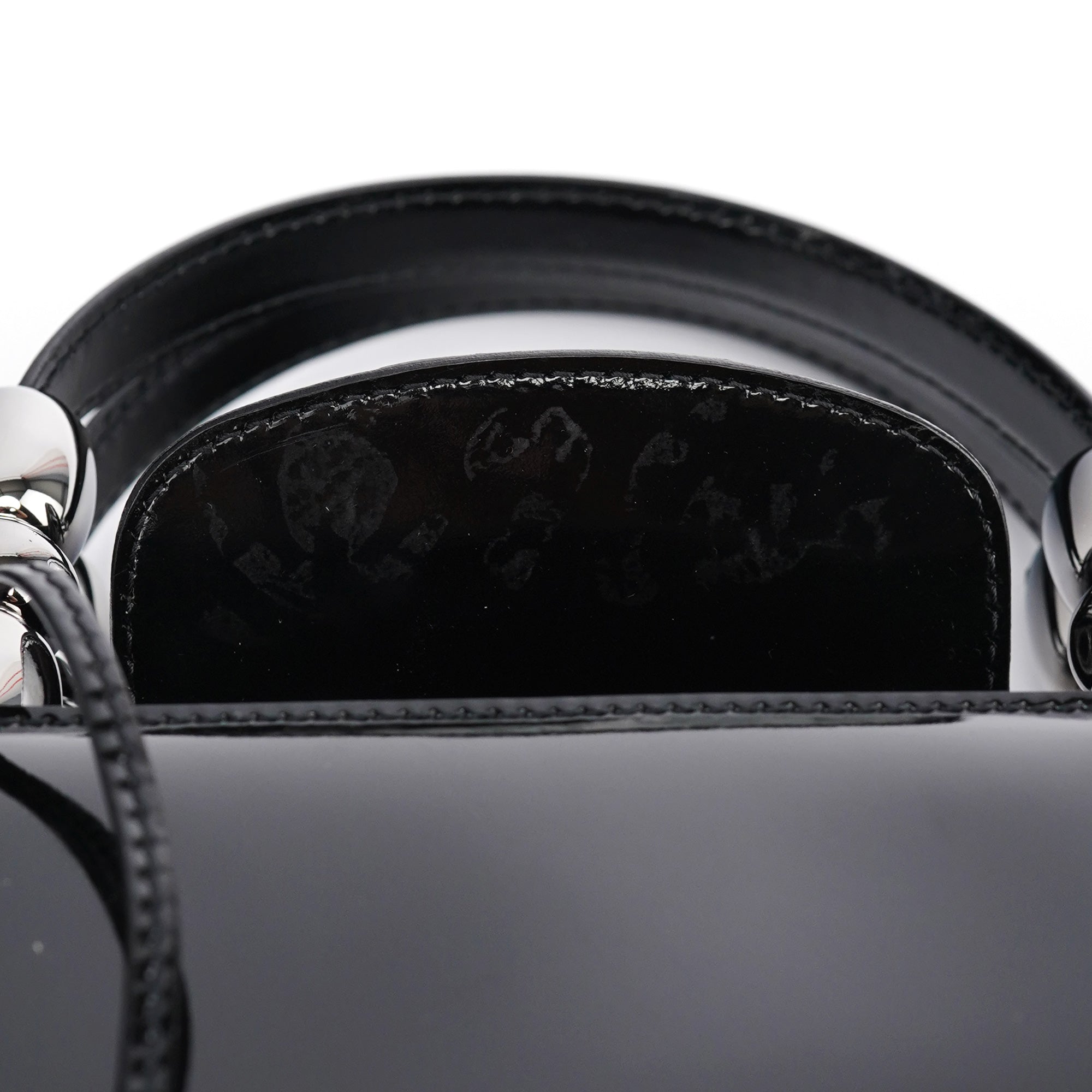Black Patent Leather Lady Dior Bag