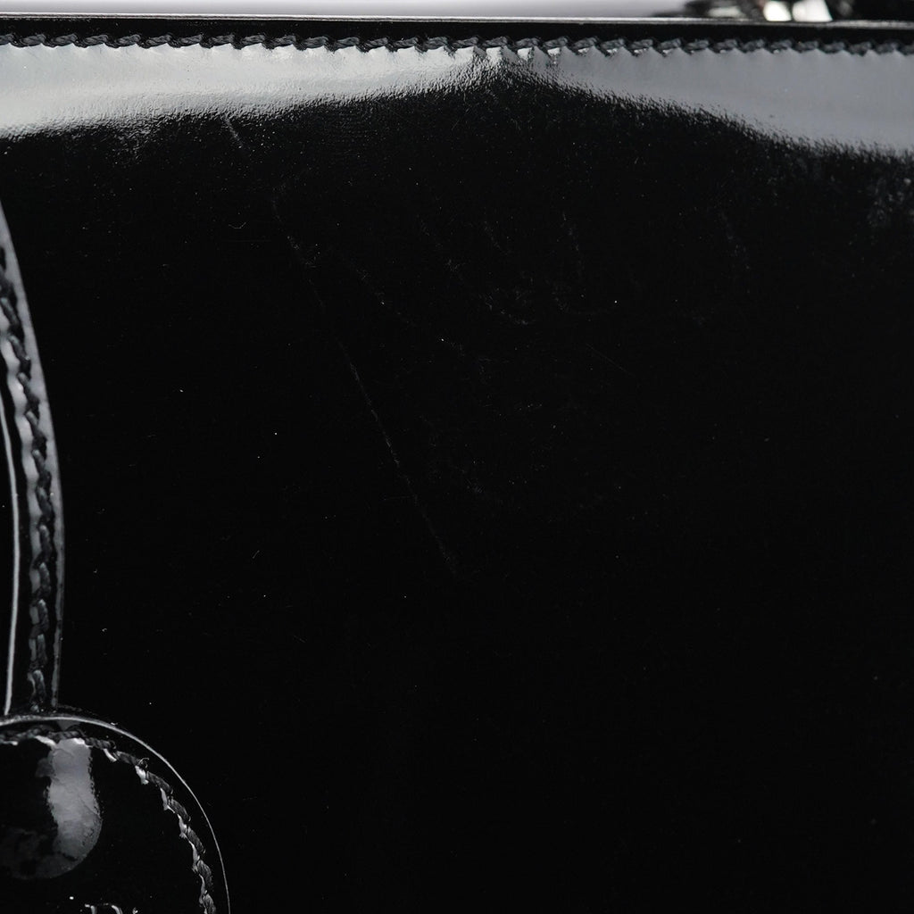 Black Patent Leather Lady Dior Bag