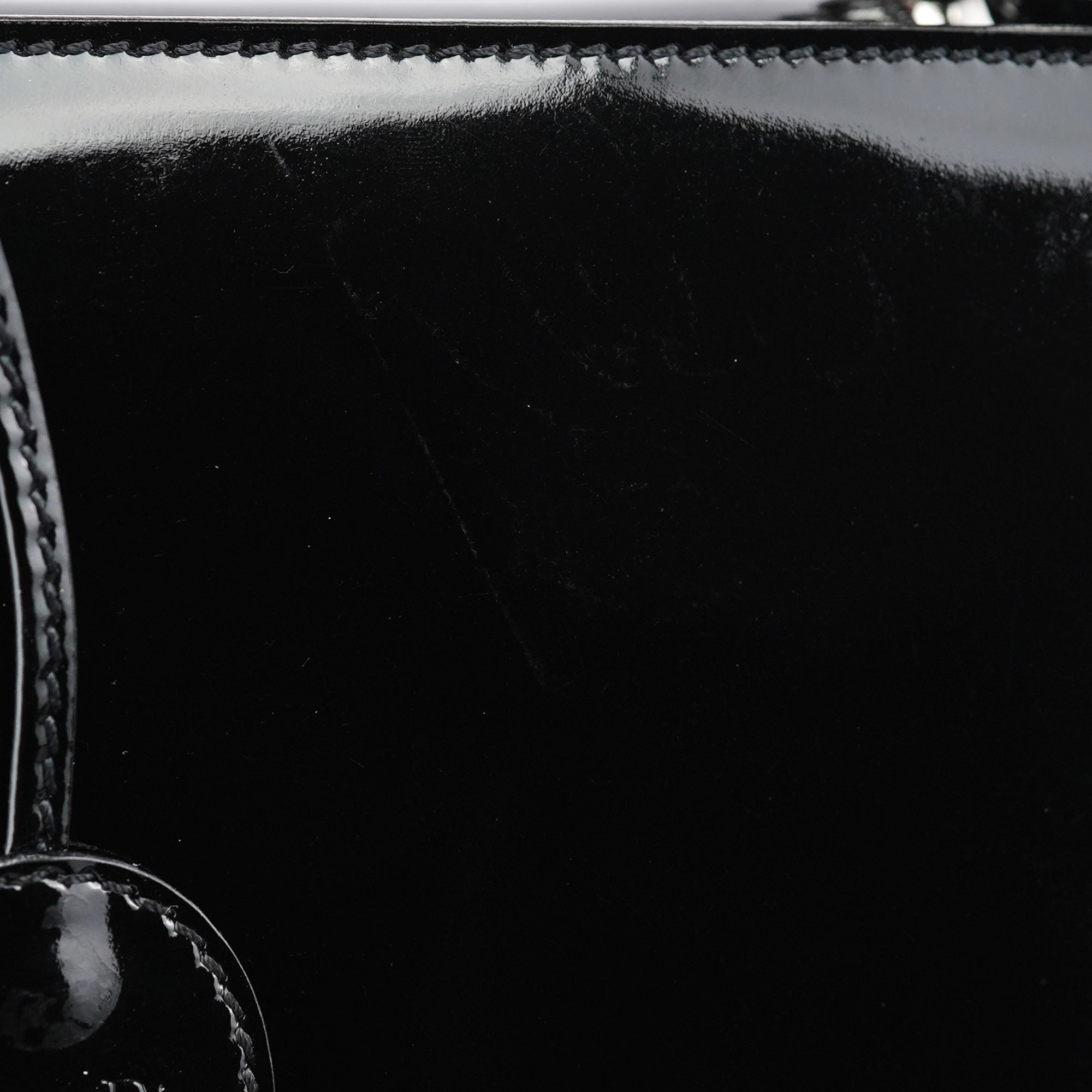 Black Patent Leather Lady Dior Bag