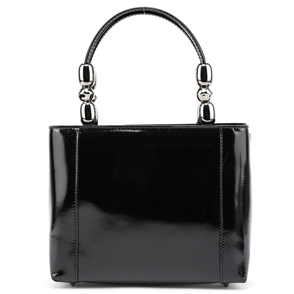 Black Patent Leather Lady Dior Bag