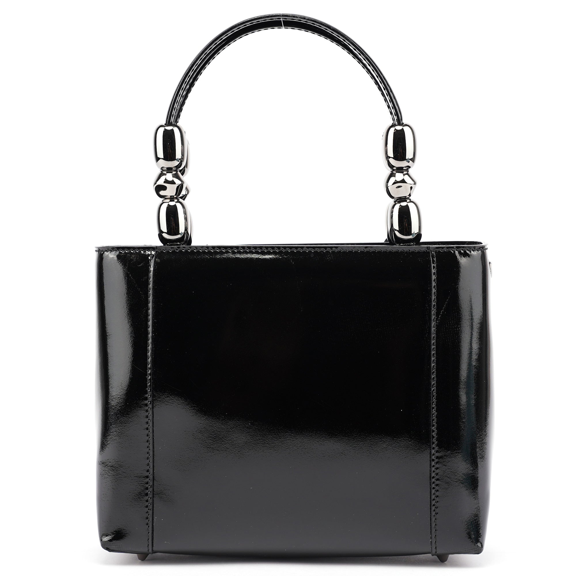 Black Patent Leather Lady Dior Bag