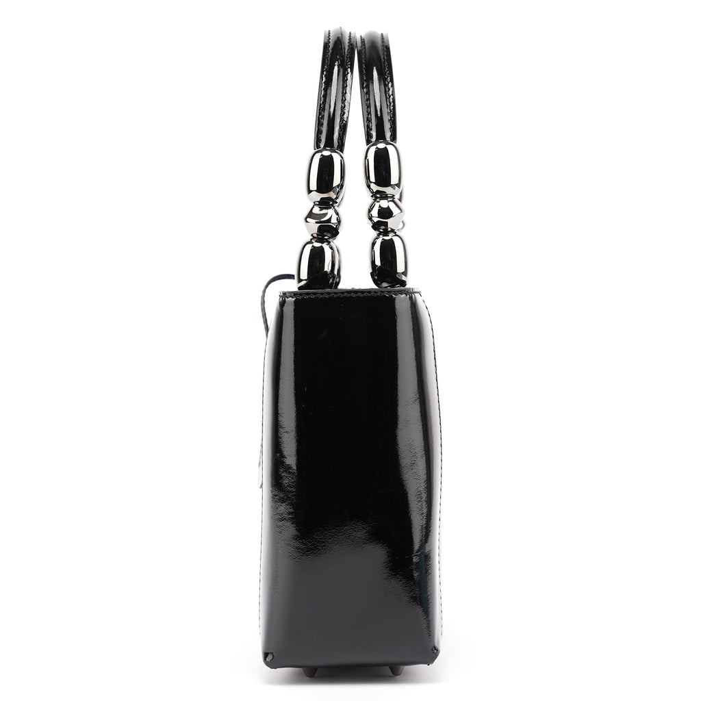 Black Patent Leather Lady Dior Bag