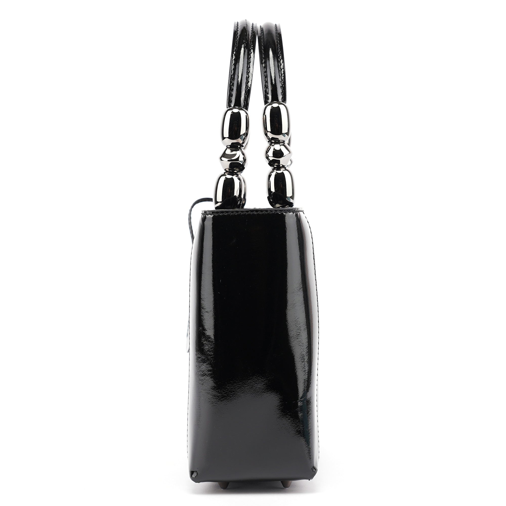 Black Patent Leather Lady Dior Bag