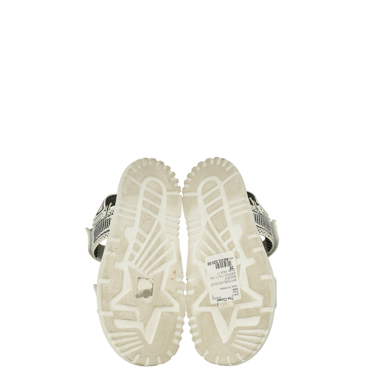 Christian Dior Bicolor DiorAct Technical Mesh Sandal 38