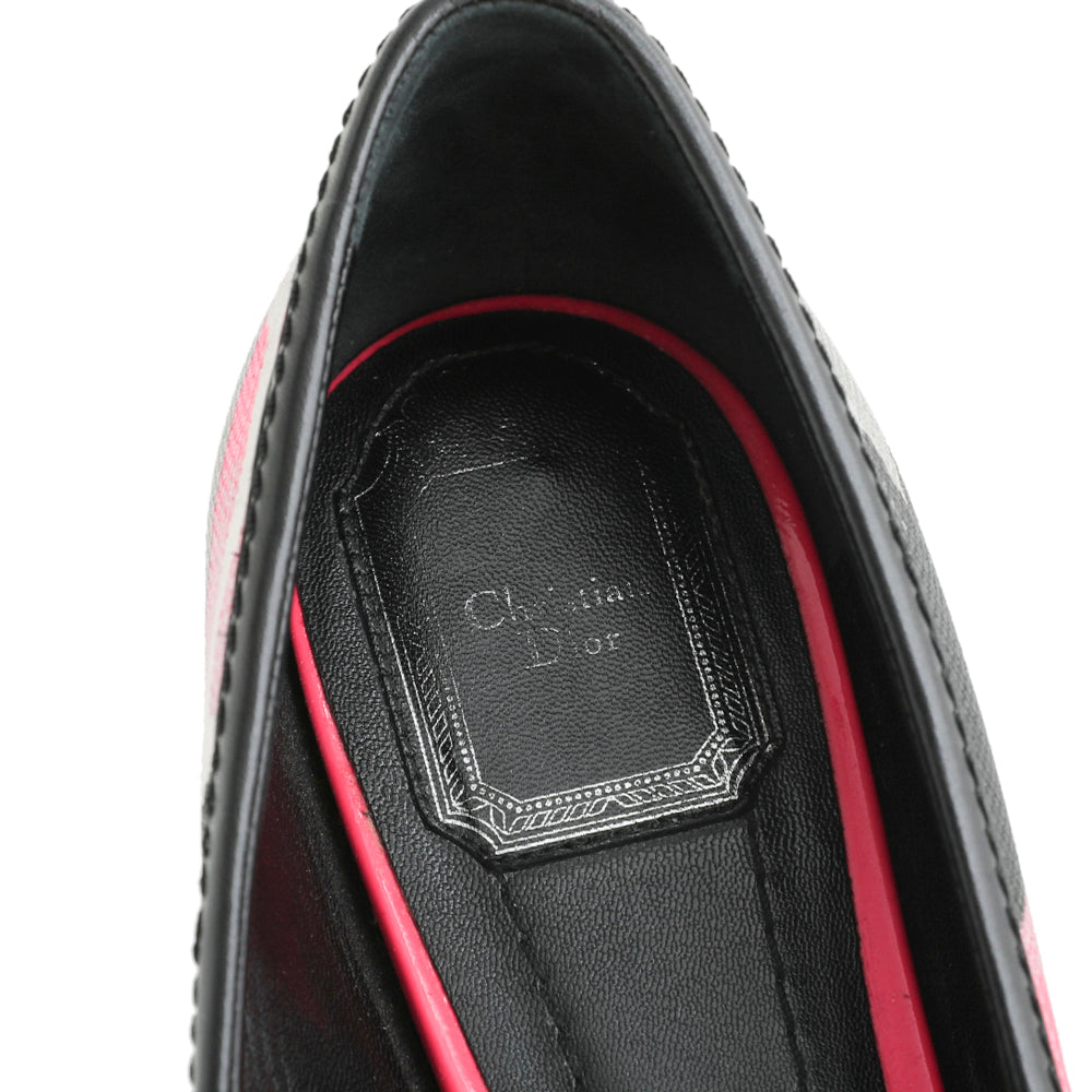 Christian Dior Hot Pink Multicolor Anselm Reyle Camouflage Ballet Flats 37