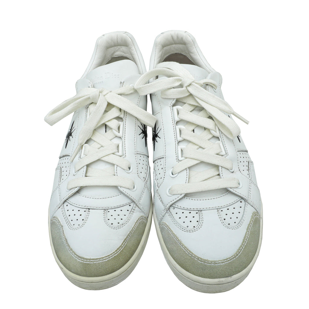 Christian Dior White D Bee Low Top Sneakers 39
