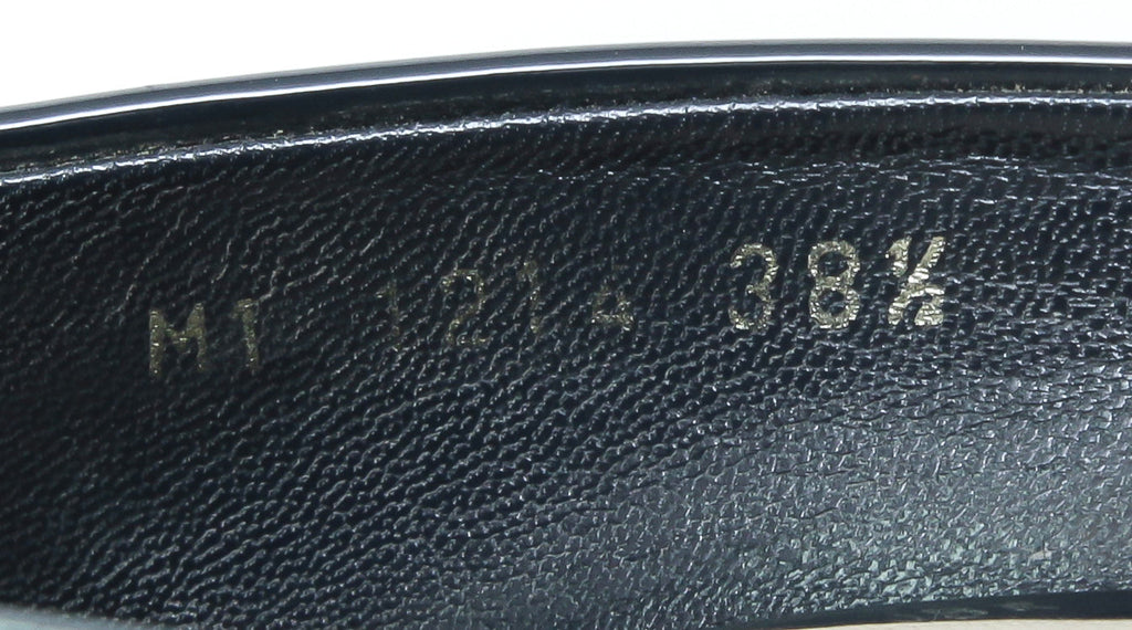 Christian Dior Dark Blue Cannage Peeptoe Heels 38 1-2