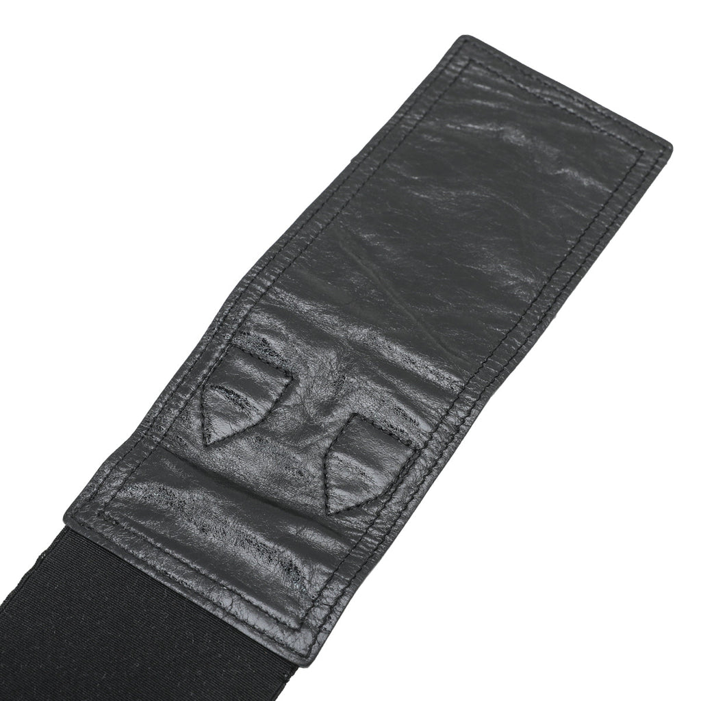 Christian Dior Black Saddle Crinkled Wrapped Belt Medium Bag
