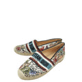 Christian Dior Multicolor Mille Fleurs Embroidered Granville Espadrille 37.5