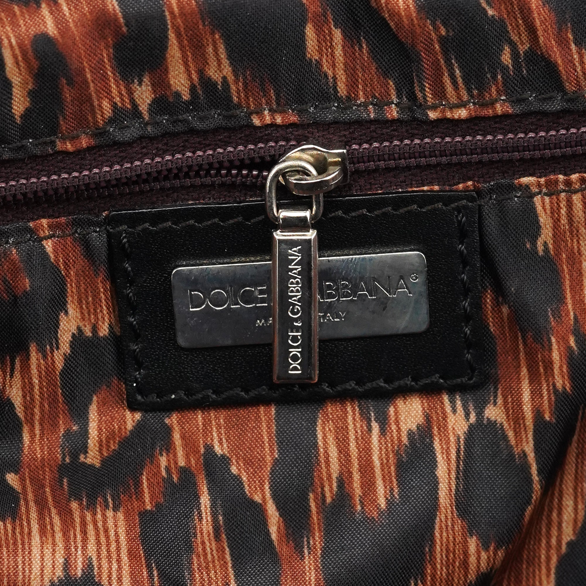 Black Calfskin Leather Horn Hobo Bag
