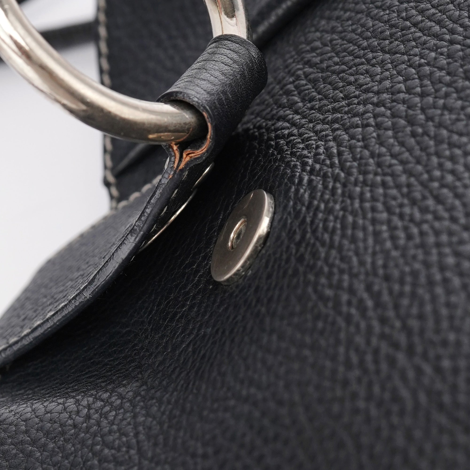Black Calfskin DG Shoulder Bag