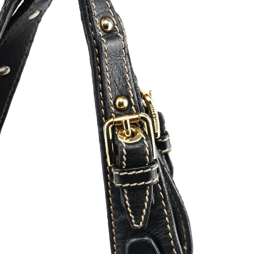 Black Leather Tote Bag