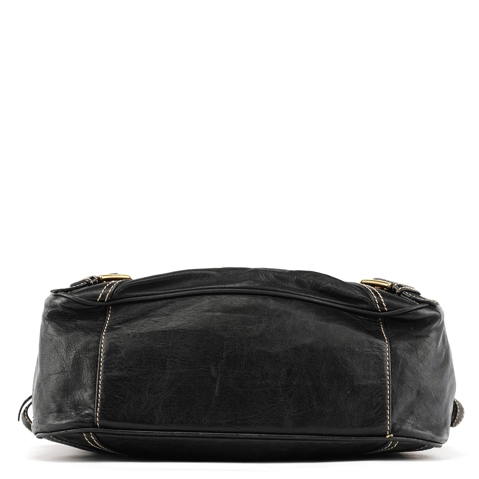 Black Leather Tote Bag
