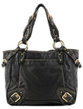 Black Leather Tote Bag
