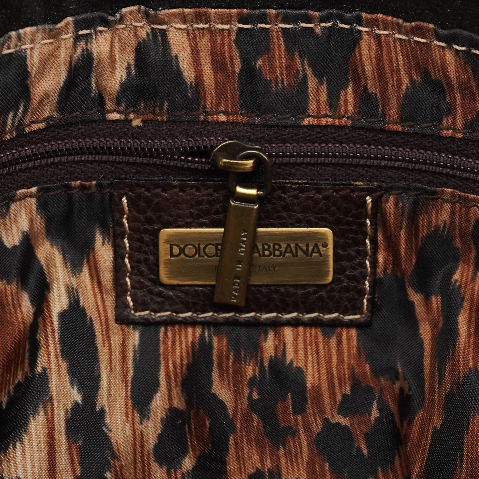 Brown Leather Ring Shoulder Bag