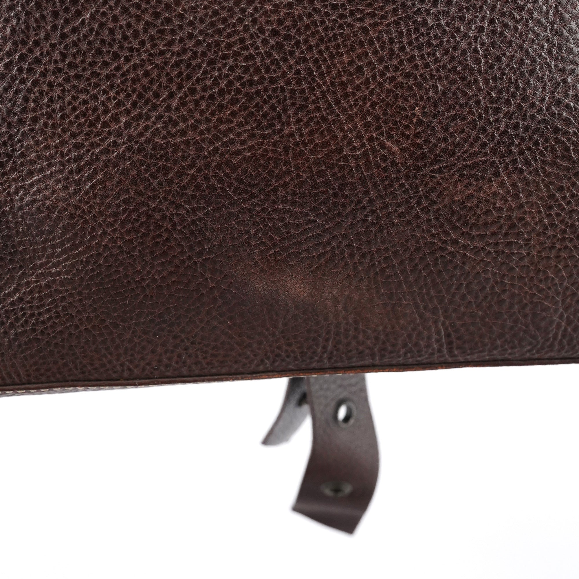 Brown Leather Ring Shoulder Bag