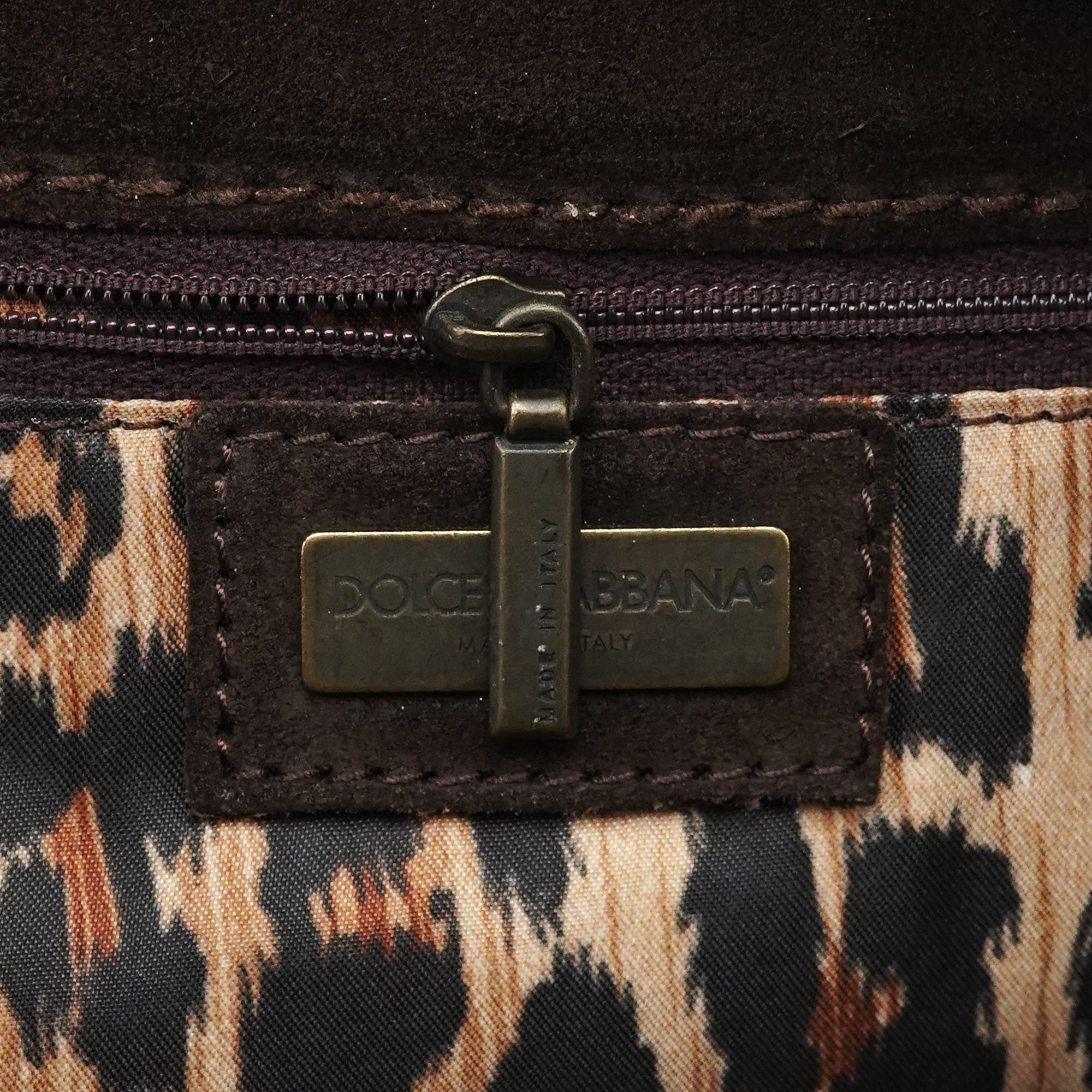 Brown Suede Flap Shoulder Bag