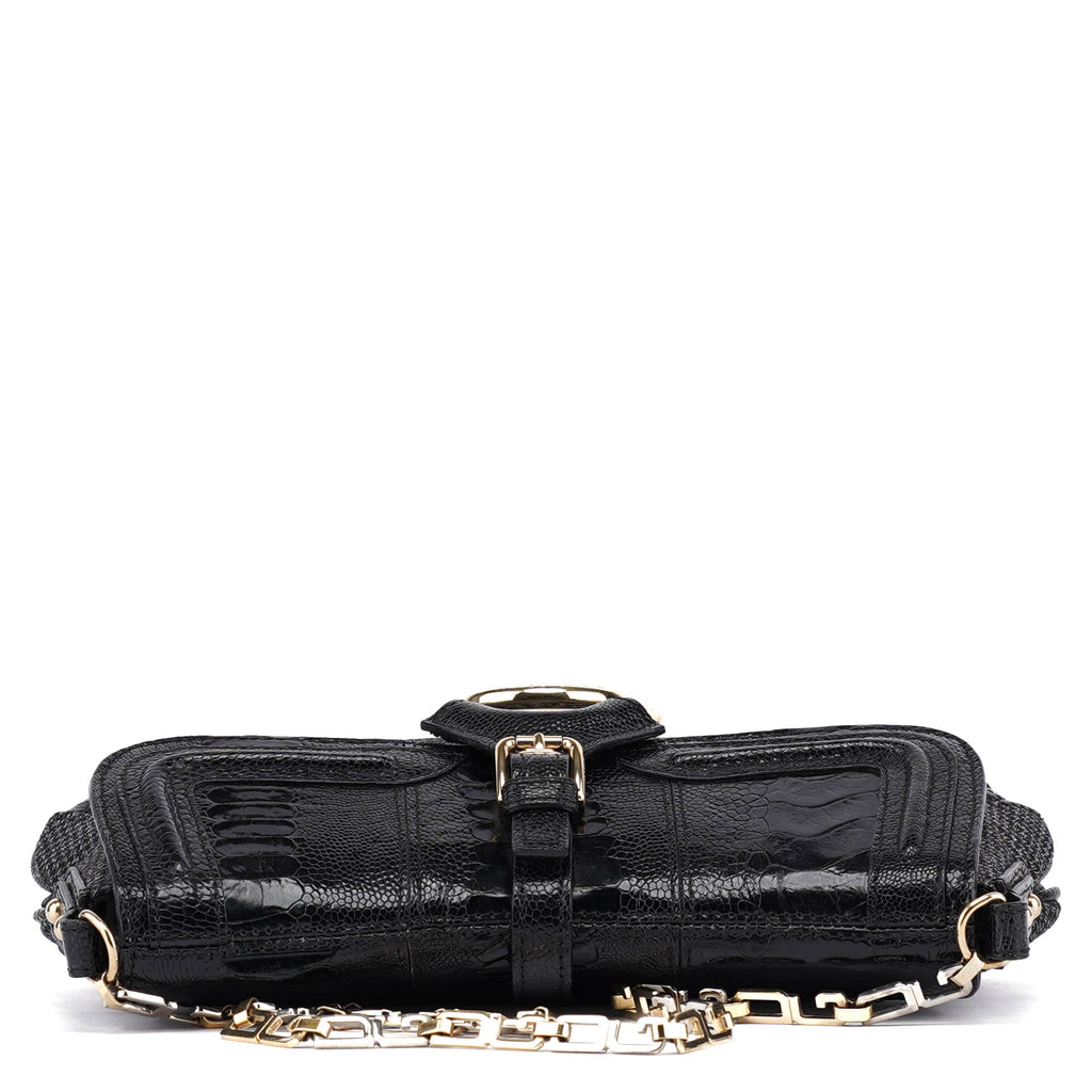 Croc Embossed Houndstooth DG Chain Shoulder Bag