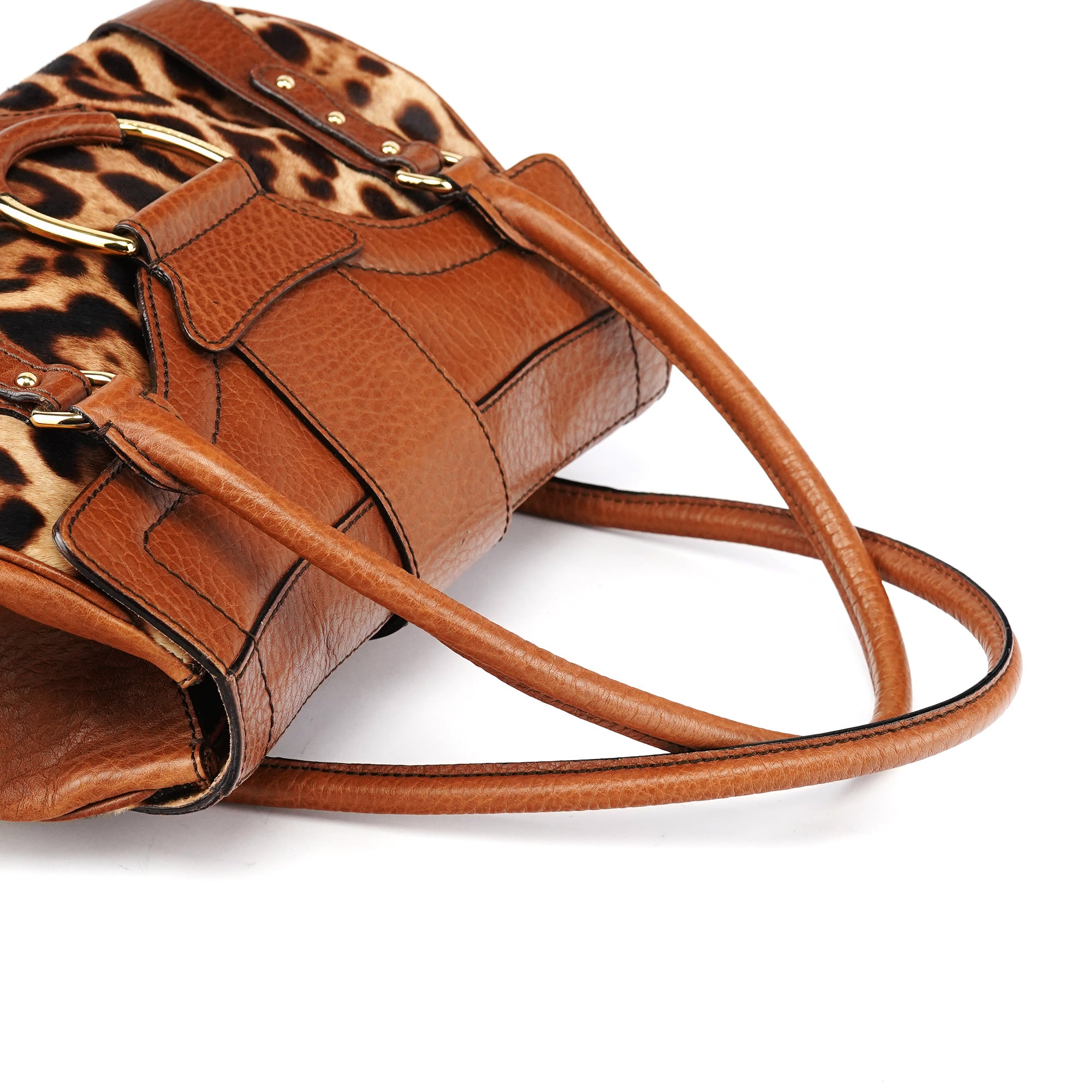 Leopard Calfhair Tote Bag