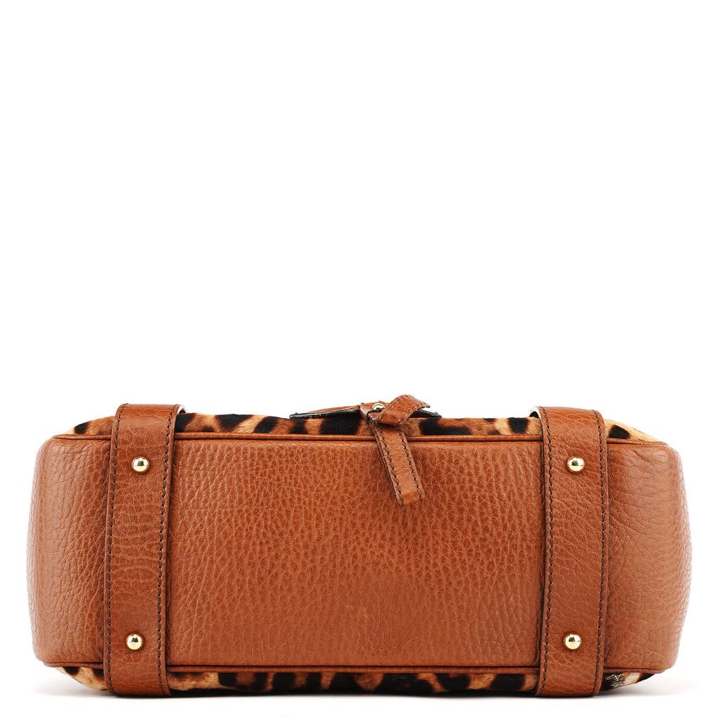 Leopard Calfhair Tote Bag