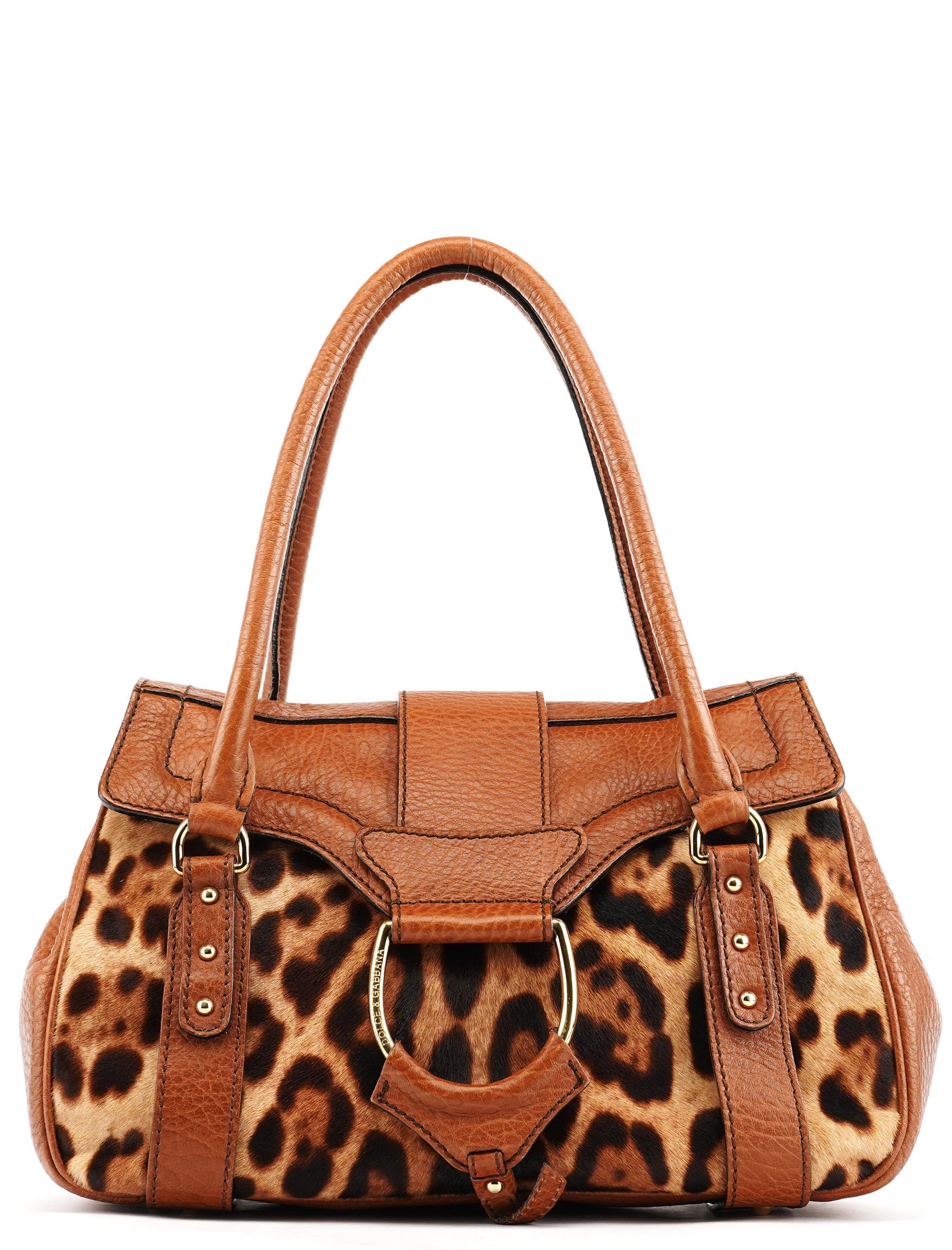Leopard Calfhair Tote Bag